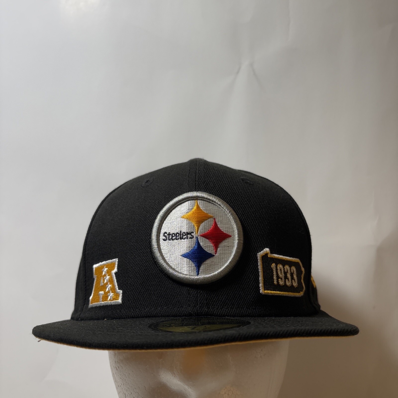 New Era 59FIFTY Pittsburgh Steelers Triple Threat Identity NFL Hat 7 1/2