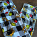 New Womens Grinch Plaid Pajama Pants Red Green sz S plush Christmas