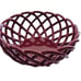 The Pioneer Woman Woven Bread Basket Autumn Harvest Claret 9.25 Cranberry Red