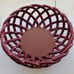The Pioneer Woman Woven Bread Basket Autumn Harvest Claret 9.25 Cranberry Red