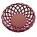 The Pioneer Woman Woven Bread Basket Autumn Harvest Claret 9.25 Cranberry Red