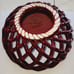 The Pioneer Woman Woven Bread Basket Autumn Harvest Claret 9.25 Cranberry Red