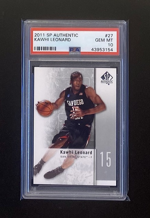 2011 SP Authentic #27 Kawhi Leonard Rookie Card RC Graded PSA 10 Gem Mint!