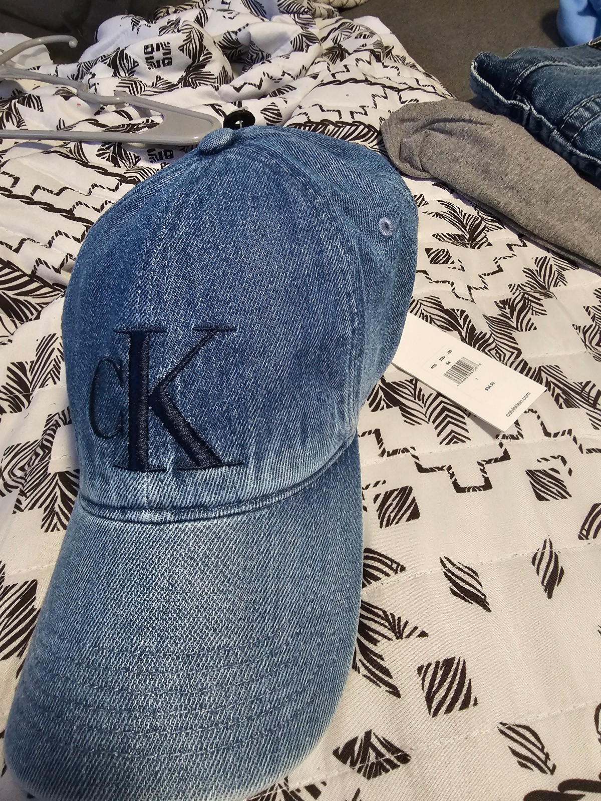 Ck denim cap top
