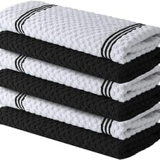 Kitchen Towels 100% Cotton 15 x 25 Inches Absorbent Dish Pack of 6