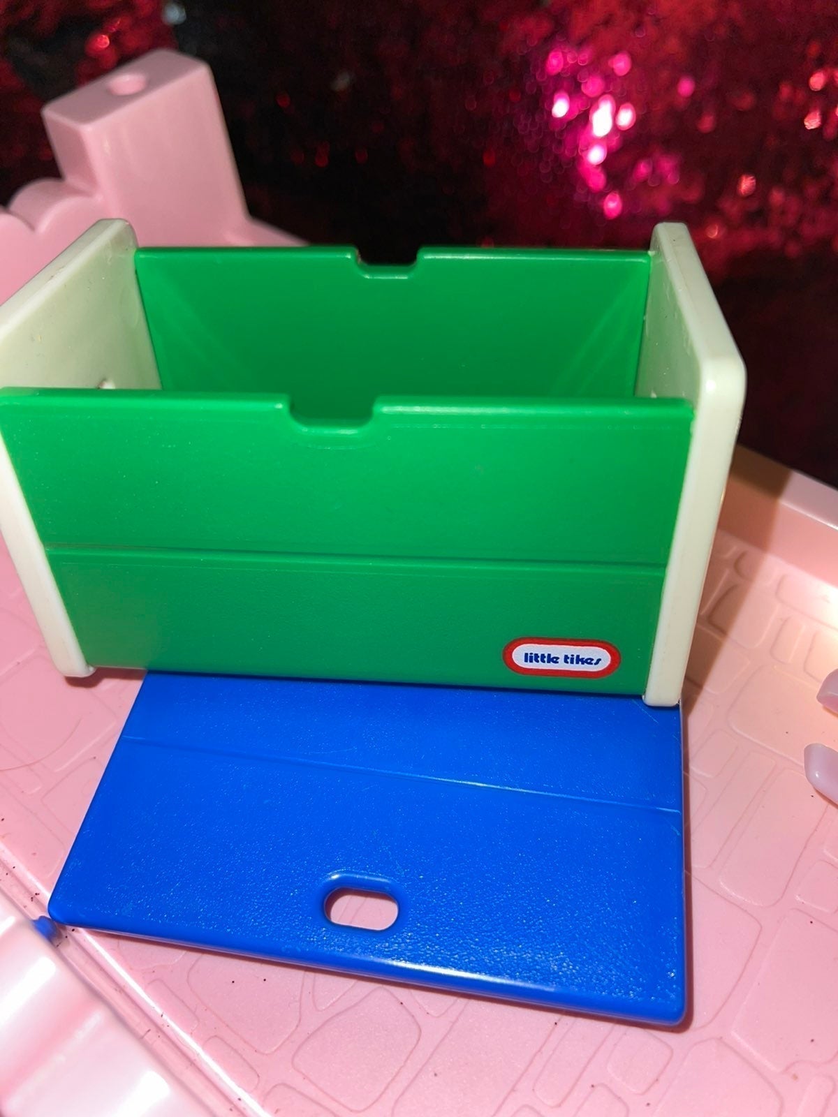 Little Tikes toybox chest w lid vintage dollhouse