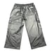 Women Vegan Black Leather Barrel Cargo Pants 3XL Comfort Waist Concert Grunge