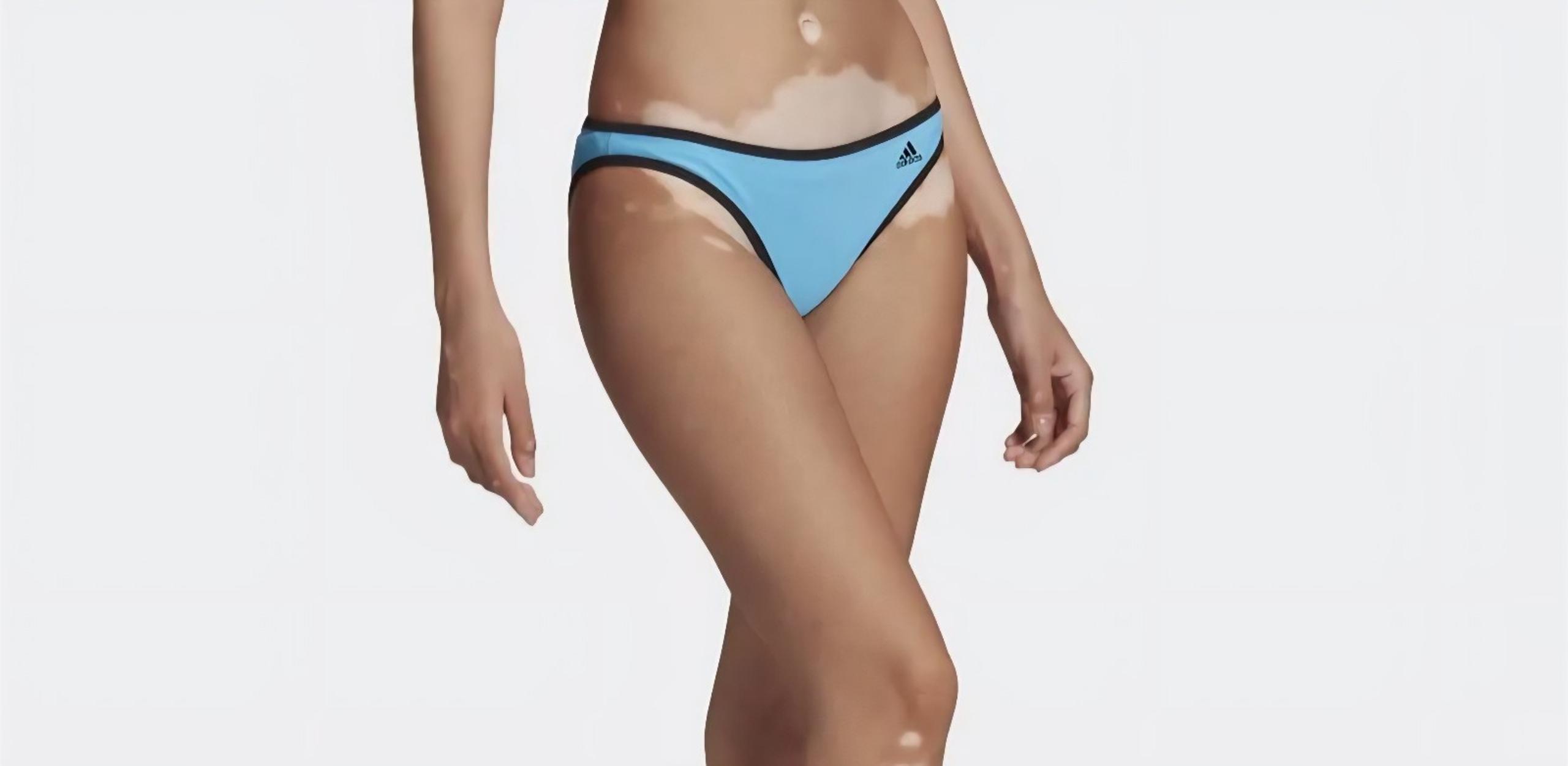 Adidas Women's Souleaf Bottom Swimwrar In Sky Rush Sz L