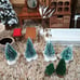 Vintage Log Of 27pcs Dollhouse Christmas Village Furniture Accessories Trees
