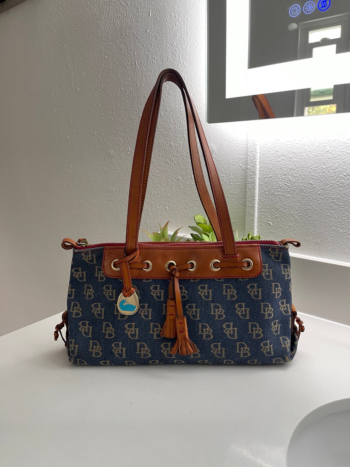 Vintage Dooney and Bourke Denim Bag
