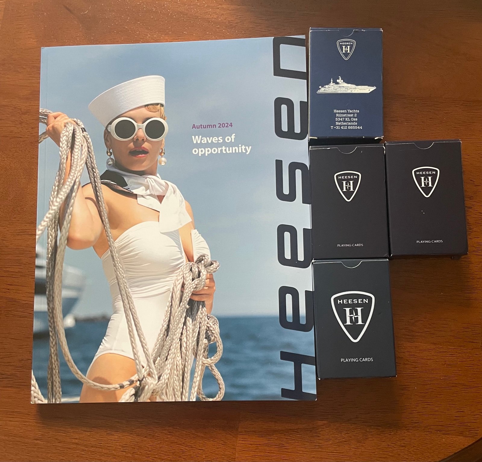 Heesen Yachts Playing Cards Bundle And Magazine Autumn 2024 Lot Nautical Boat