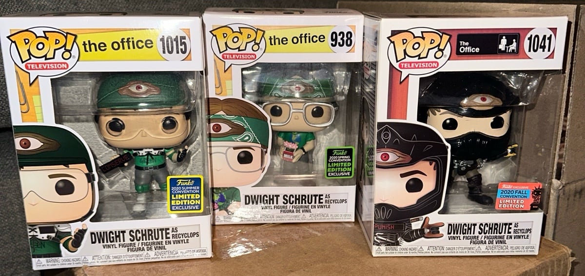Funko Pop The Office Dwight Schrute Recyclops Lot