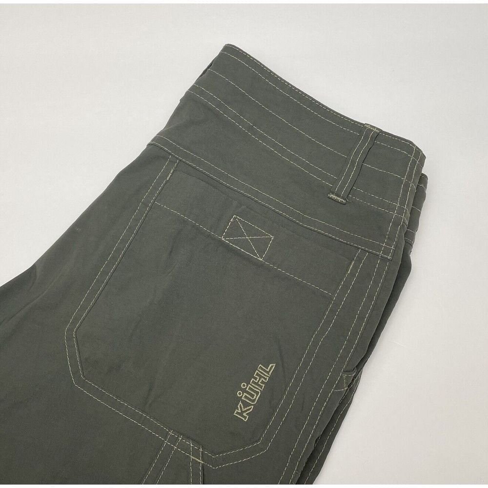 Kuhl Cargo Shorts Mens Sz 30 Hiking Outdoors Olive Green Cargo Nylon 11 Inseam