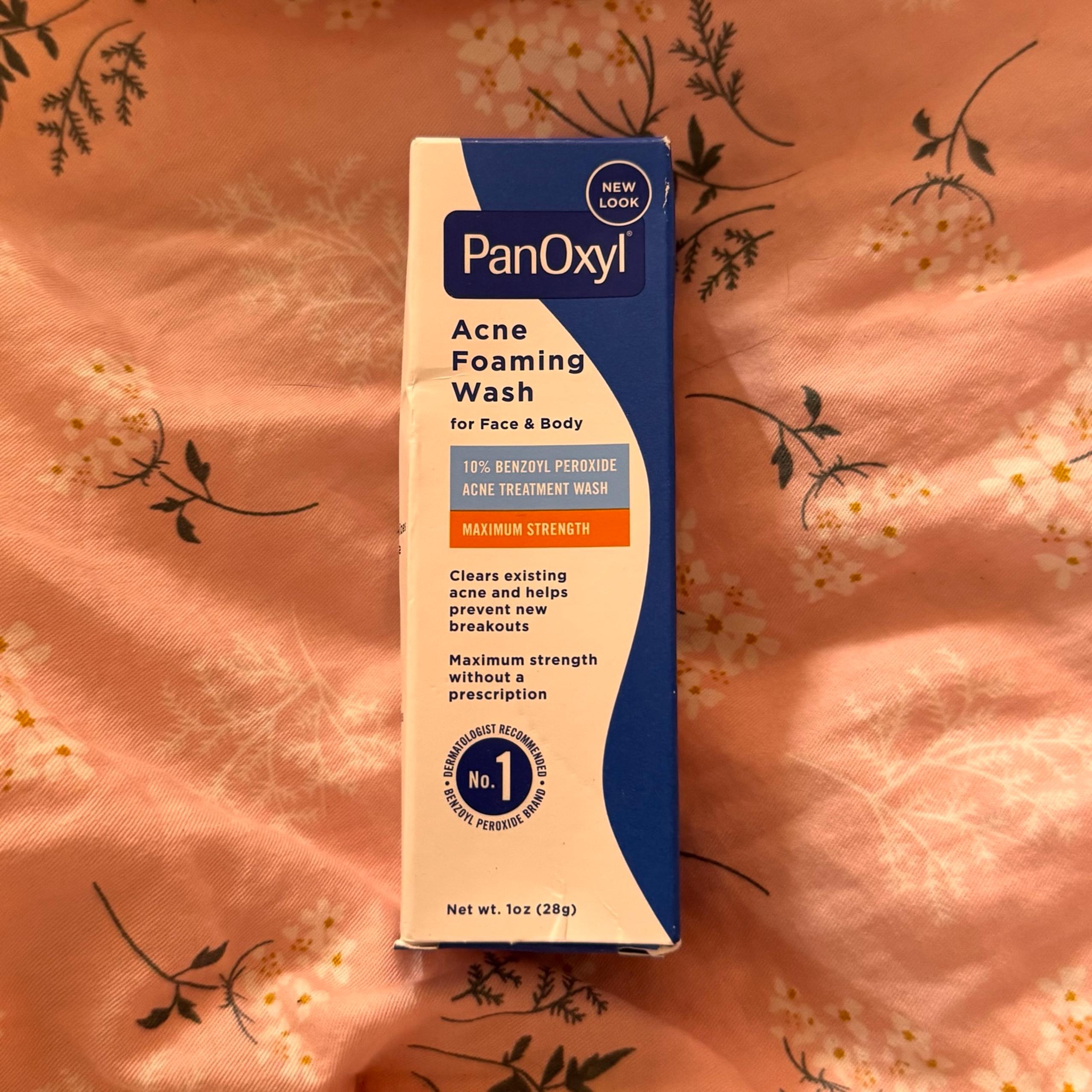 panoxyl acne foaming face wash cleanser