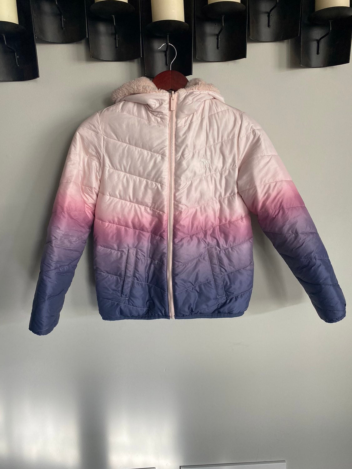 Abercrombie kids reversible Puffer Jacket 11/12