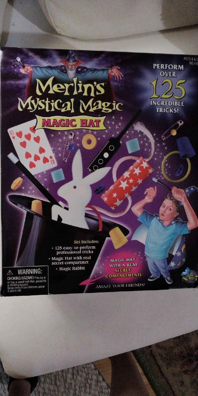 Merlin's Mystical Magic kit 125 Tricks including Magic Hat kids of Adult fun