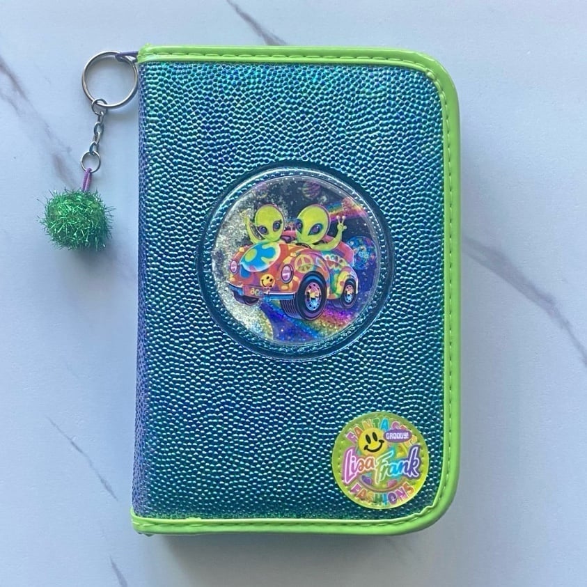 VTG Lisa Frank Zoomer & Zorbit aliens textured organizer planner