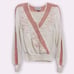Nannell Vintage Embroidered Flowers Rhinestone Knit Sweater Womens Size Small