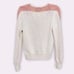 Nannell Vintage Embroidered Flowers Rhinestone Knit Sweater Womens Size Small