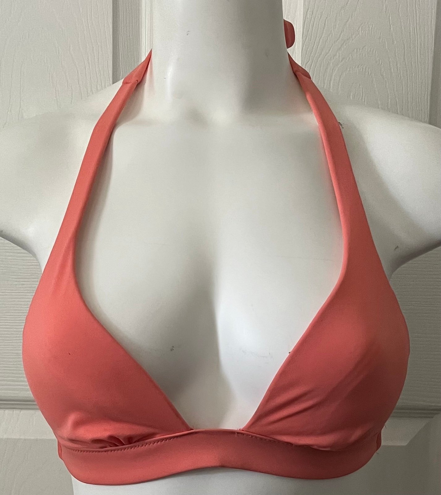 Victoria’s Secret Apricot Plunging Neckline Bikini Halter Top size Small