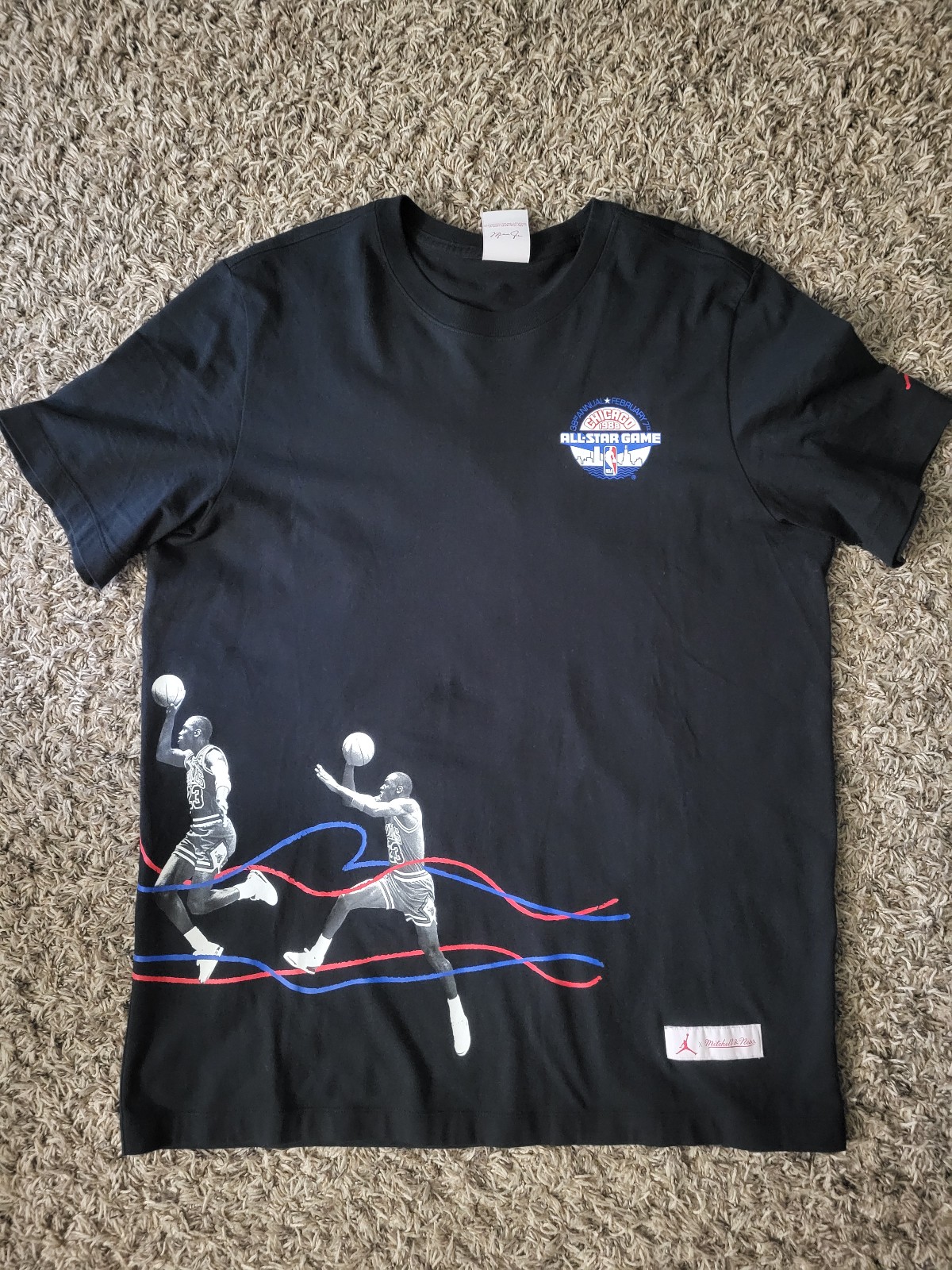 Mitchell & Ness x Michael Jordan Mens Steps shirt