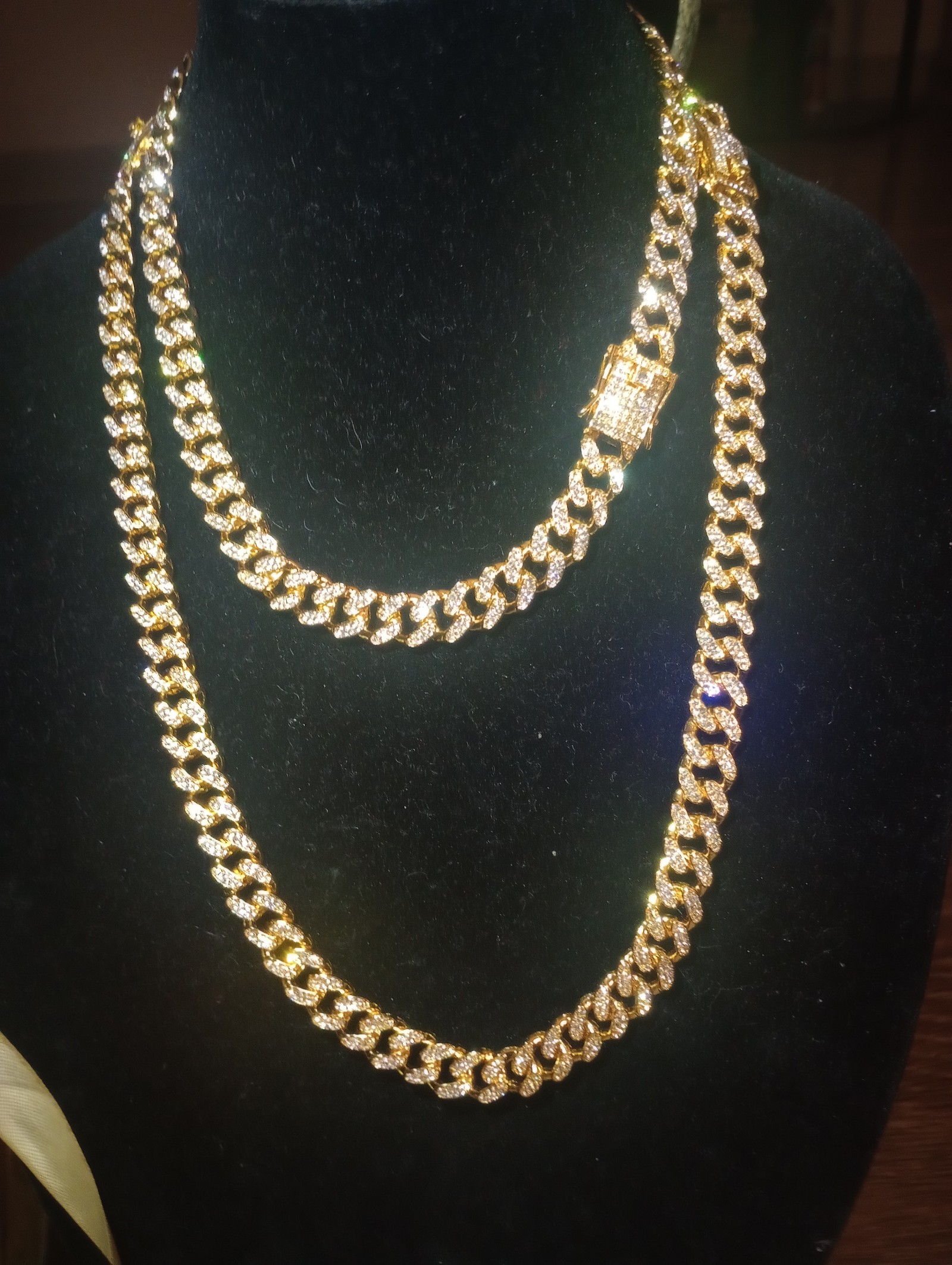 chain set 18 inch and 26 in Austrian lab diamond
