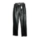 Abercrombie & Fitch Black Vegan Leather 90's Straight Ultra High Rise Pants New