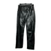 Abercrombie & Fitch Black Vegan Leather 90's Straight Ultra High Rise Pants New
