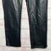 Abercrombie & Fitch Black Vegan Leather 90's Straight Ultra High Rise Pants New