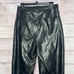 Abercrombie & Fitch Black Vegan Leather 90's Straight Ultra High Rise Pants New