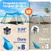 Rhino Valley Beach Tent Sun Shelter, Beach Canopy Tent Sun Shade UPF50+ Protecti