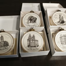 5 Limited #'d Christmas Ornaments from COHOES, NEW YORK Rotary Club 2005-2009