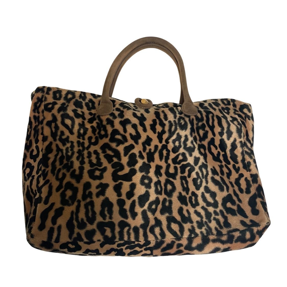 Leoprd print furry purse