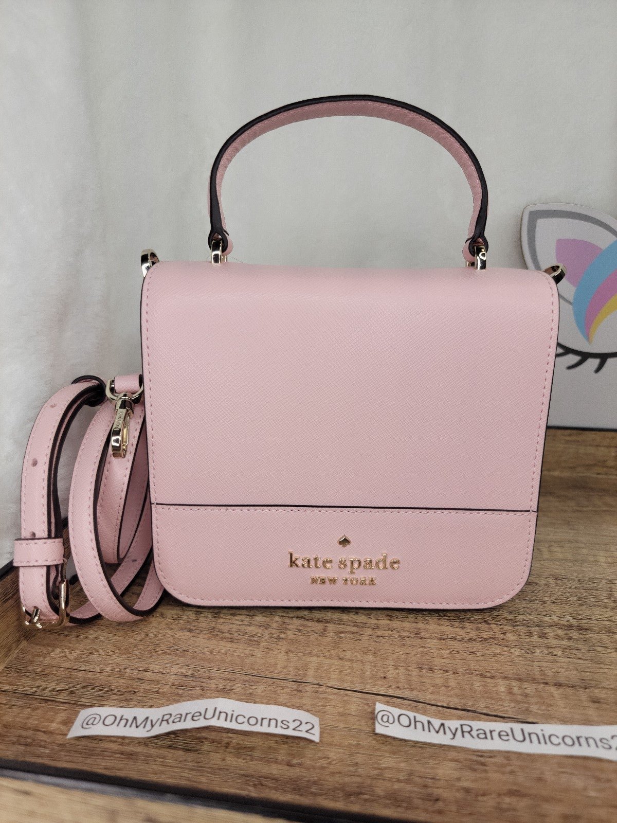 NWT Kate Spade Vanity Crossbody Purse in Chalk Pink