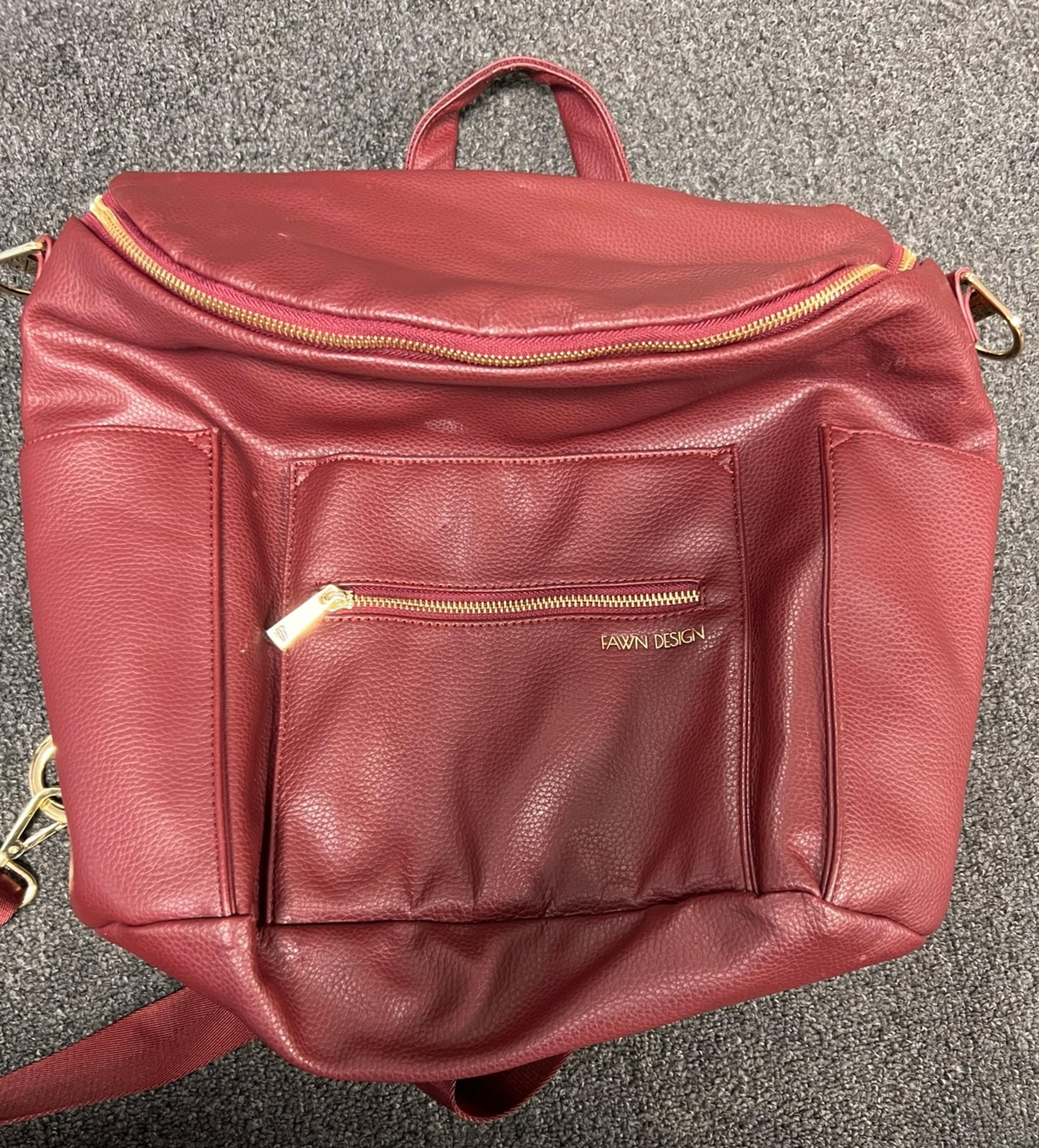 Fawn Design Original Diaper Bag - Burgandy