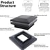 Dynaming 8 Pack Solar Post Lights