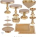 Gold cake stand
