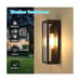 2-Pack Outdoor Wall Lanterns, Exterior Waterproof Wall Sconce with Glass Shades,