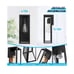 2-Pack Outdoor Wall Lanterns, Exterior Waterproof Wall Sconce with Glass Shades,