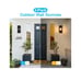 2-Pack Outdoor Wall Lanterns, Exterior Waterproof Wall Sconce with Glass Shades,