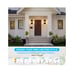 2-Pack Outdoor Wall Lanterns, Exterior Waterproof Wall Sconce with Glass Shades,