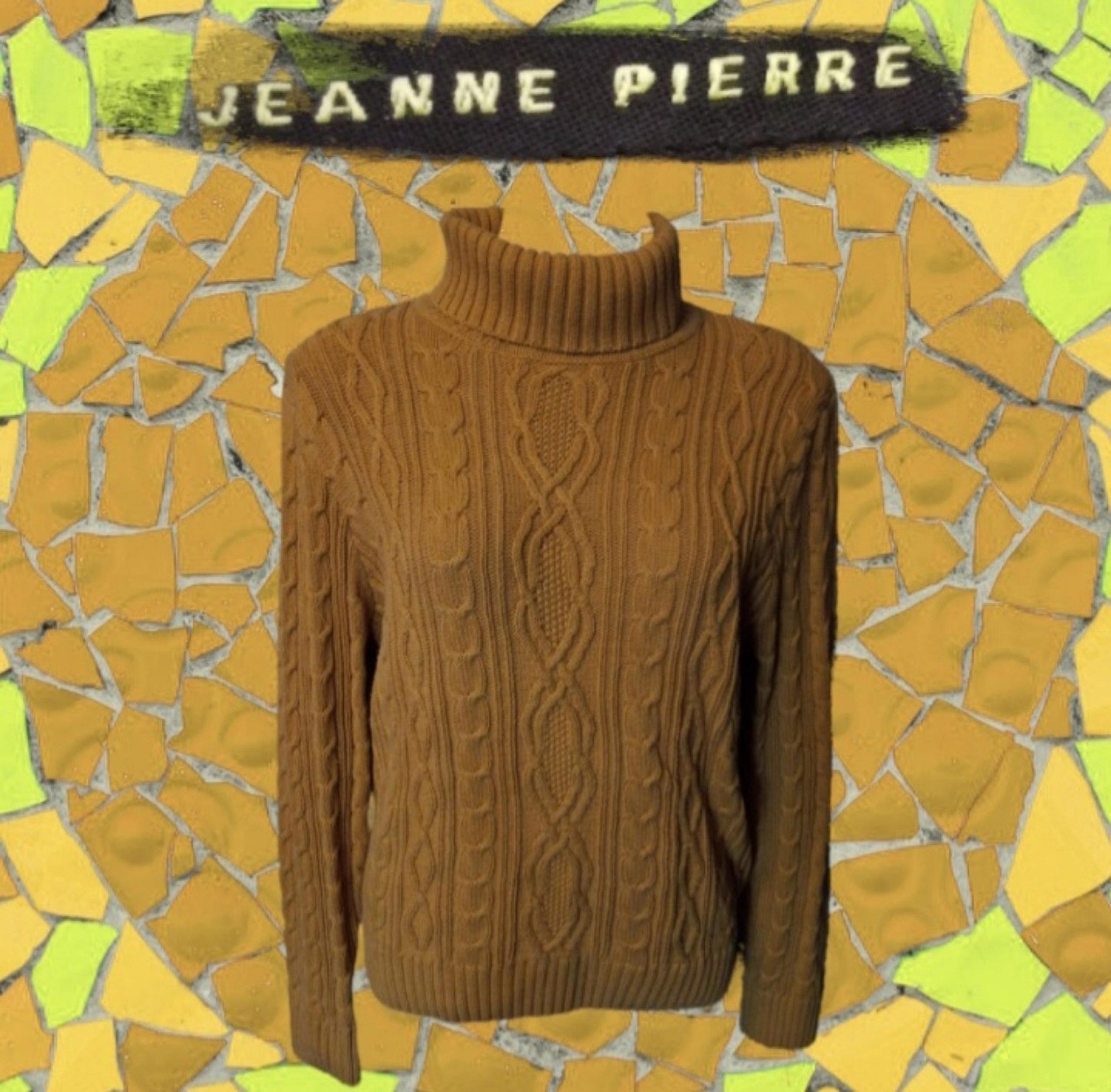 Women's Jeanne Pierre Gold Long Sleeve Turtle Neck Sweater