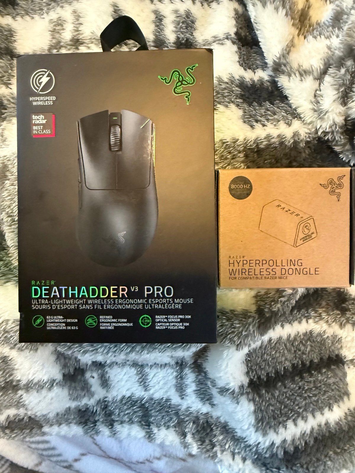 Razer Deathadder V3 Pro + Hyperpolling Dongle