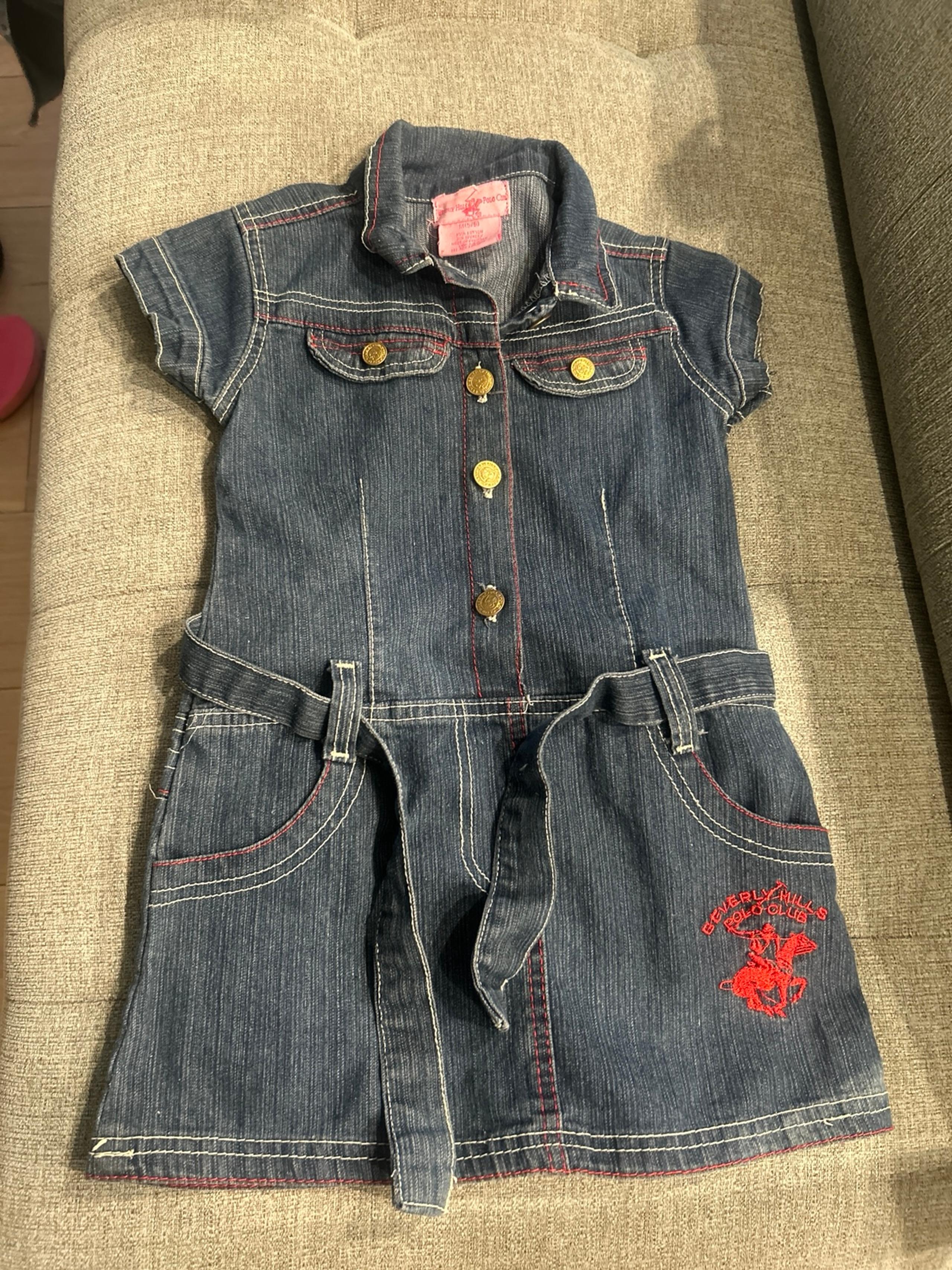 Beverly Hills polo club Jean girls dress