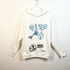 My Outside Is Different Mental Health Hoodie White Mens Womens Size XL