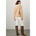 Derek Lam Coat Womens X Small Brown Tan Oversized Shearling Jacket Faux Leather