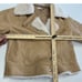 Derek Lam Coat Womens X Small Brown Tan Oversized Shearling Jacket Faux Leather