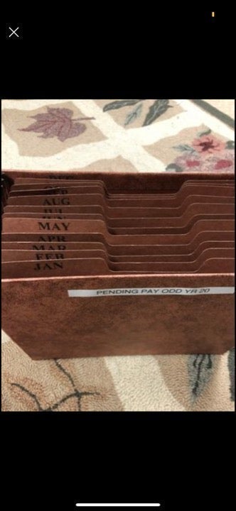 SOLD Expanding file folders sold