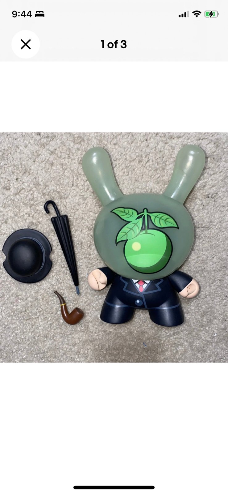 RENE LONDON TRICLOPS 8” KIDROBOT DUNNY LTD 1000 RARE VINYL TOY FIGURE