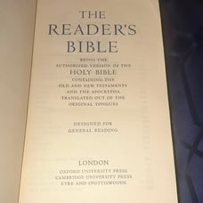 The Reader's Bible Hardcover 1951 Oxford